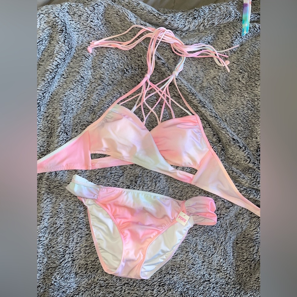Victoria’s Secret Pink Pastel Tie Dye 2 piece Bikini